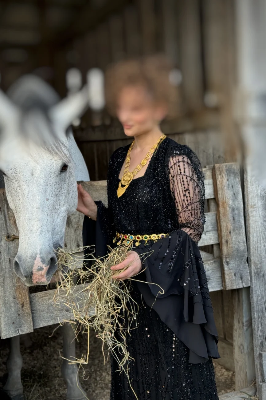 Siyah Taşlı Kiras-Fîstan