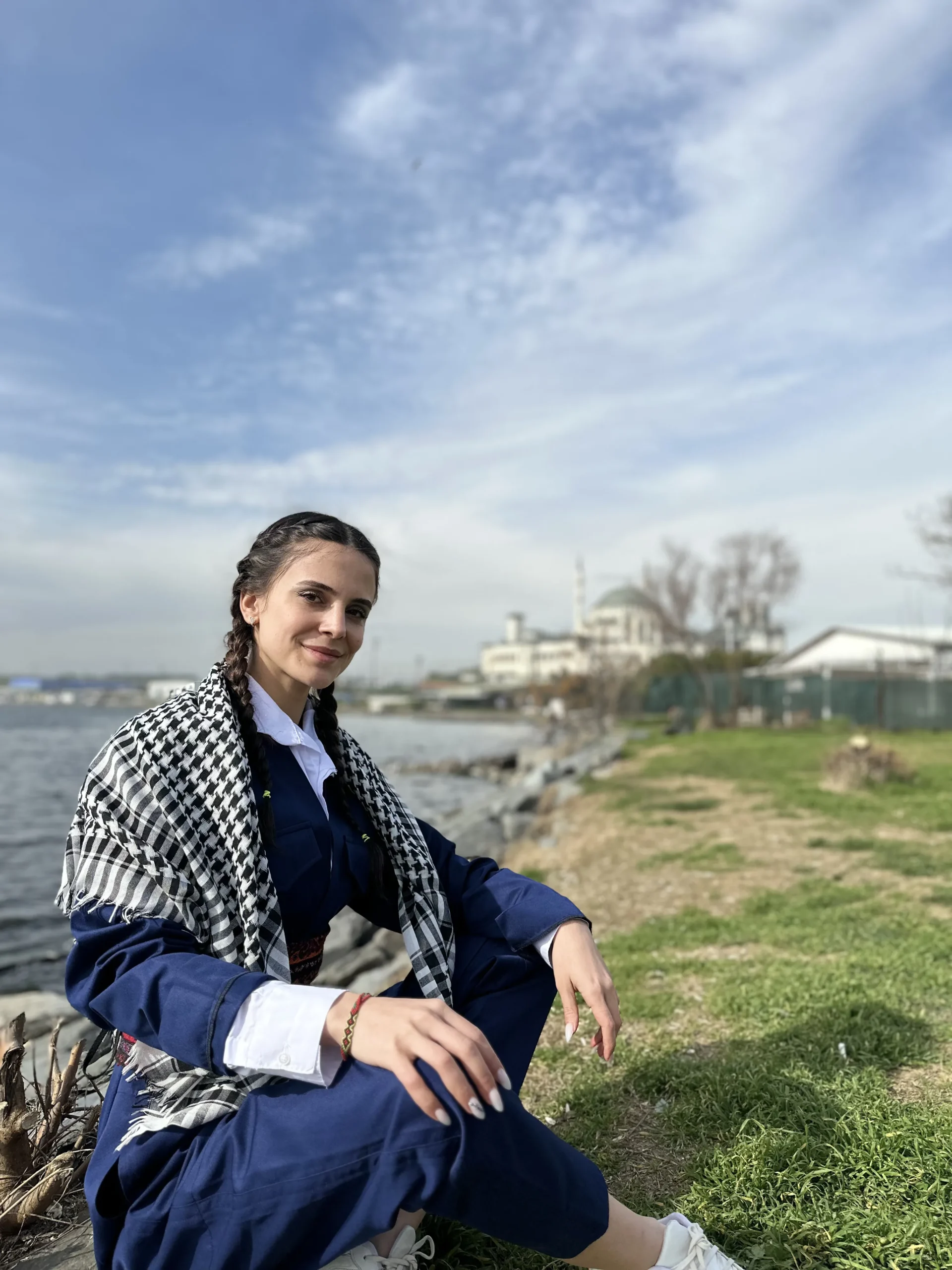 Lacivert Şal û Şepik Orjinal Gabardin (Unisex) - Image 7