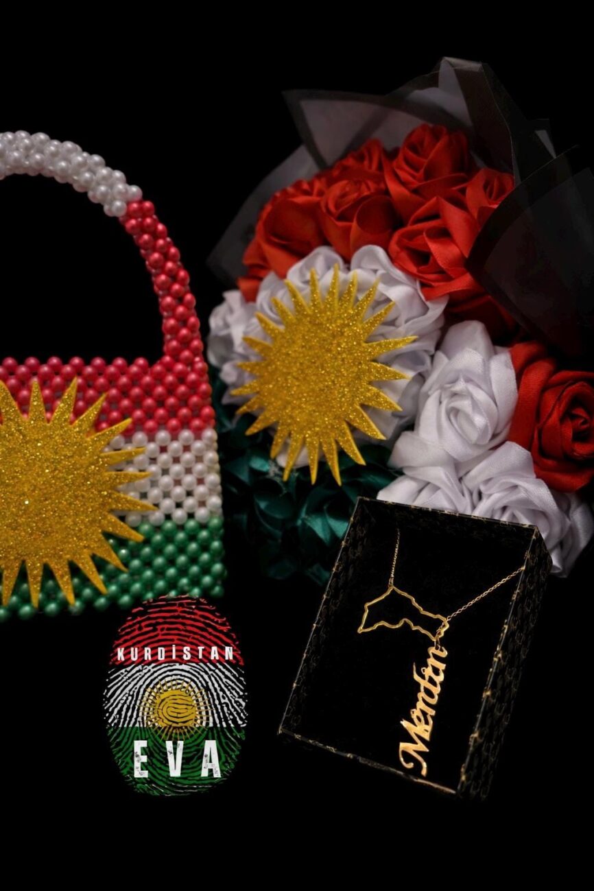 925 Ayar Orjinal Gümüş, Kişiye Özel Özelleştirilebilir, Kurdistan Haritası Temalı Kolye