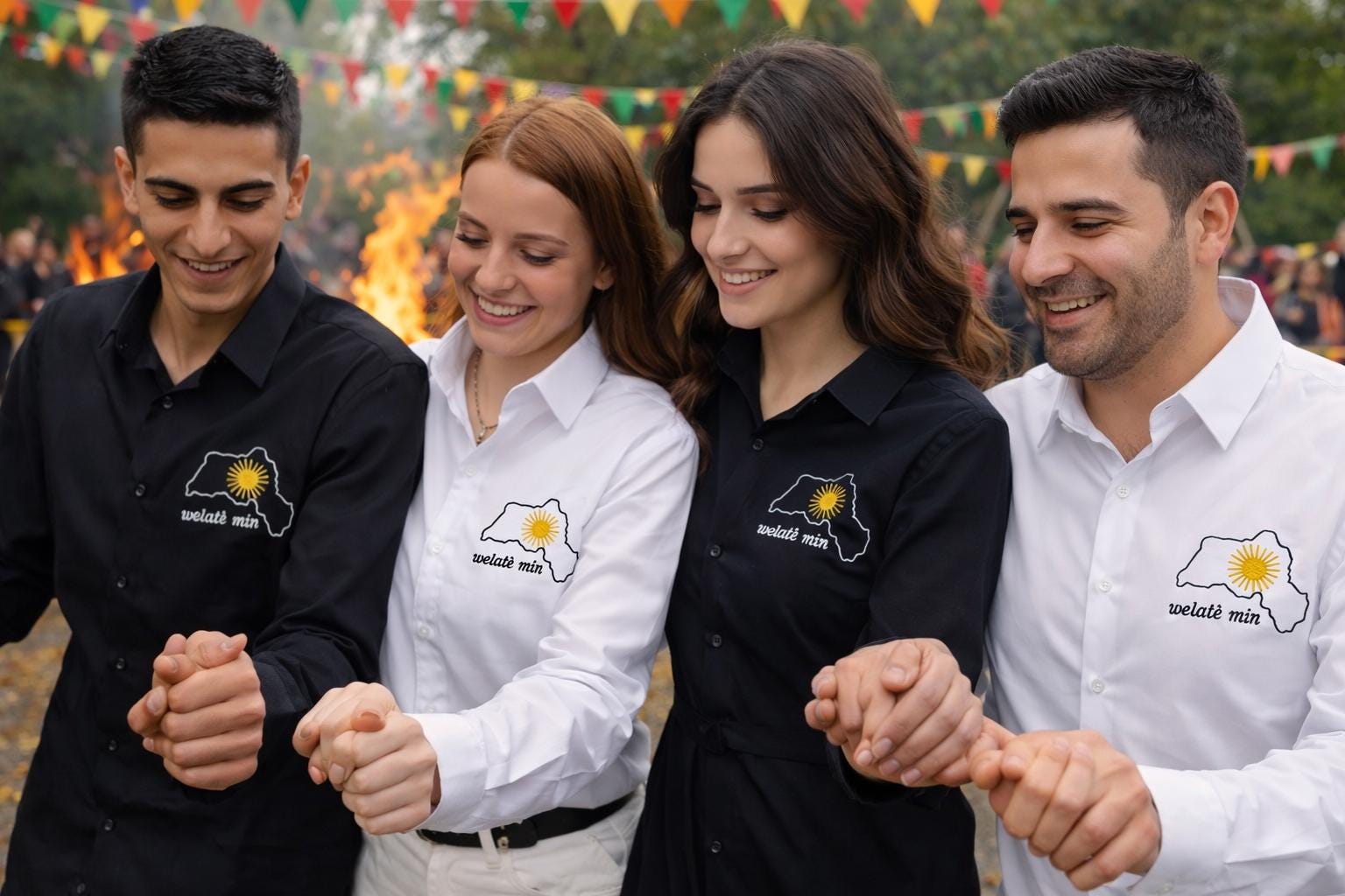 Kadınlar ve Erkekler için Kaliteli ve Nakışlı Gömlek - Image 2