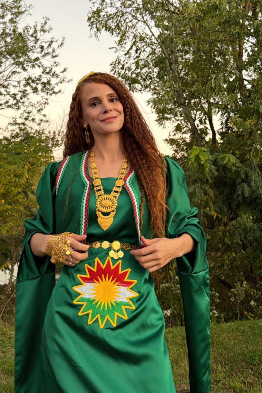 Yeşil & Kürt Bayraklı Kiras Fistan