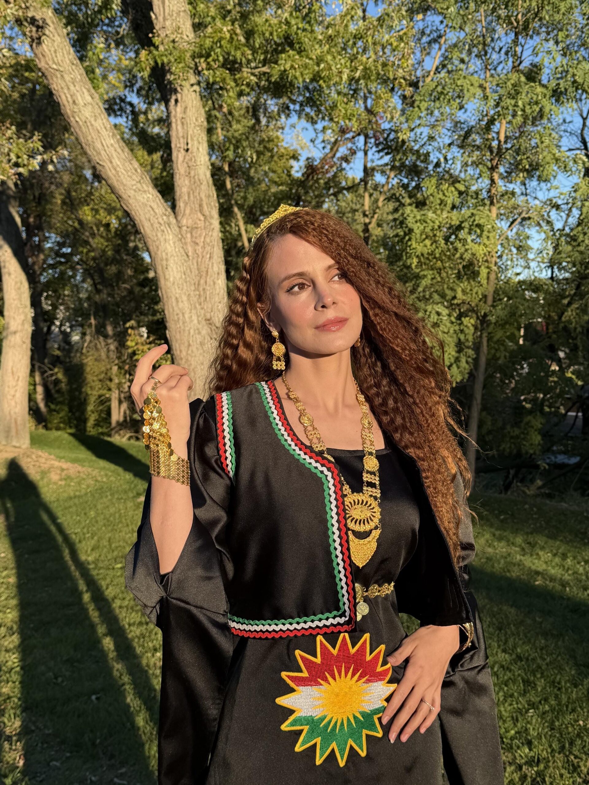 Siyah Kiras Fistan Ala Kurdistan Nakışlı - Image 6