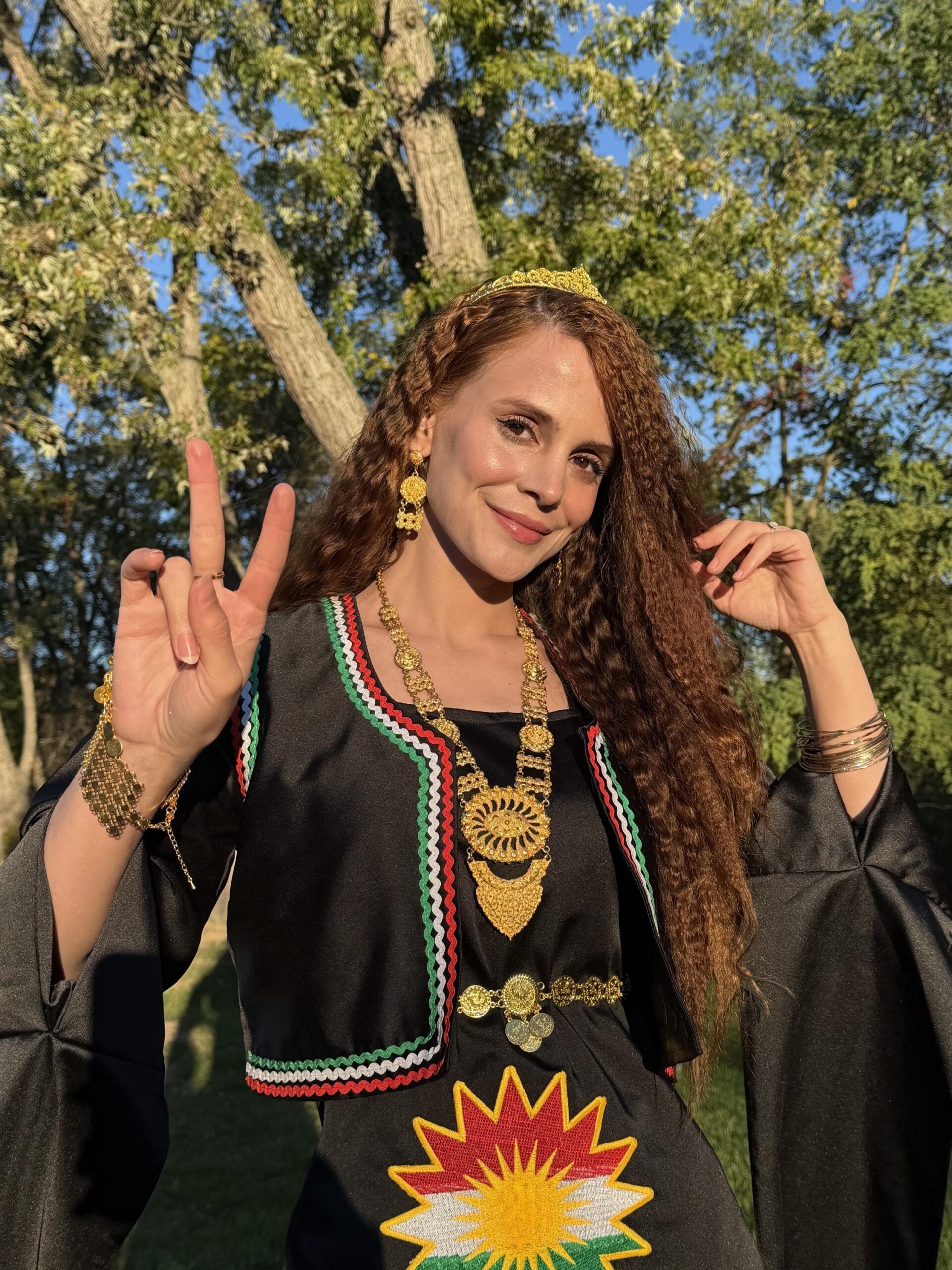 Siyah Kiras Fistan Ala Kurdistan Nakışlı - Image 5