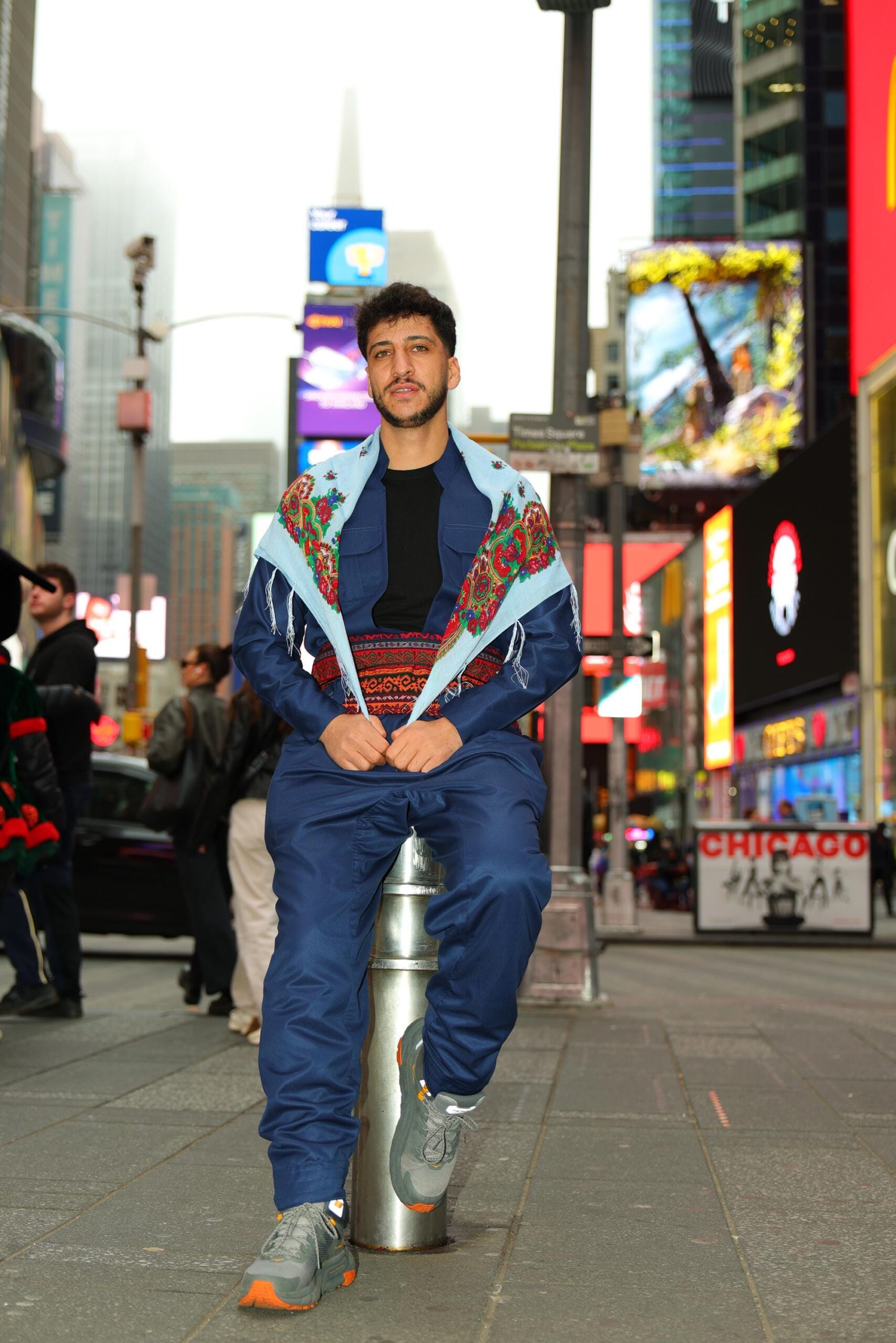 Lacivert Şal û Şepik Orjinal Gabardin (Unisex) - Image 4