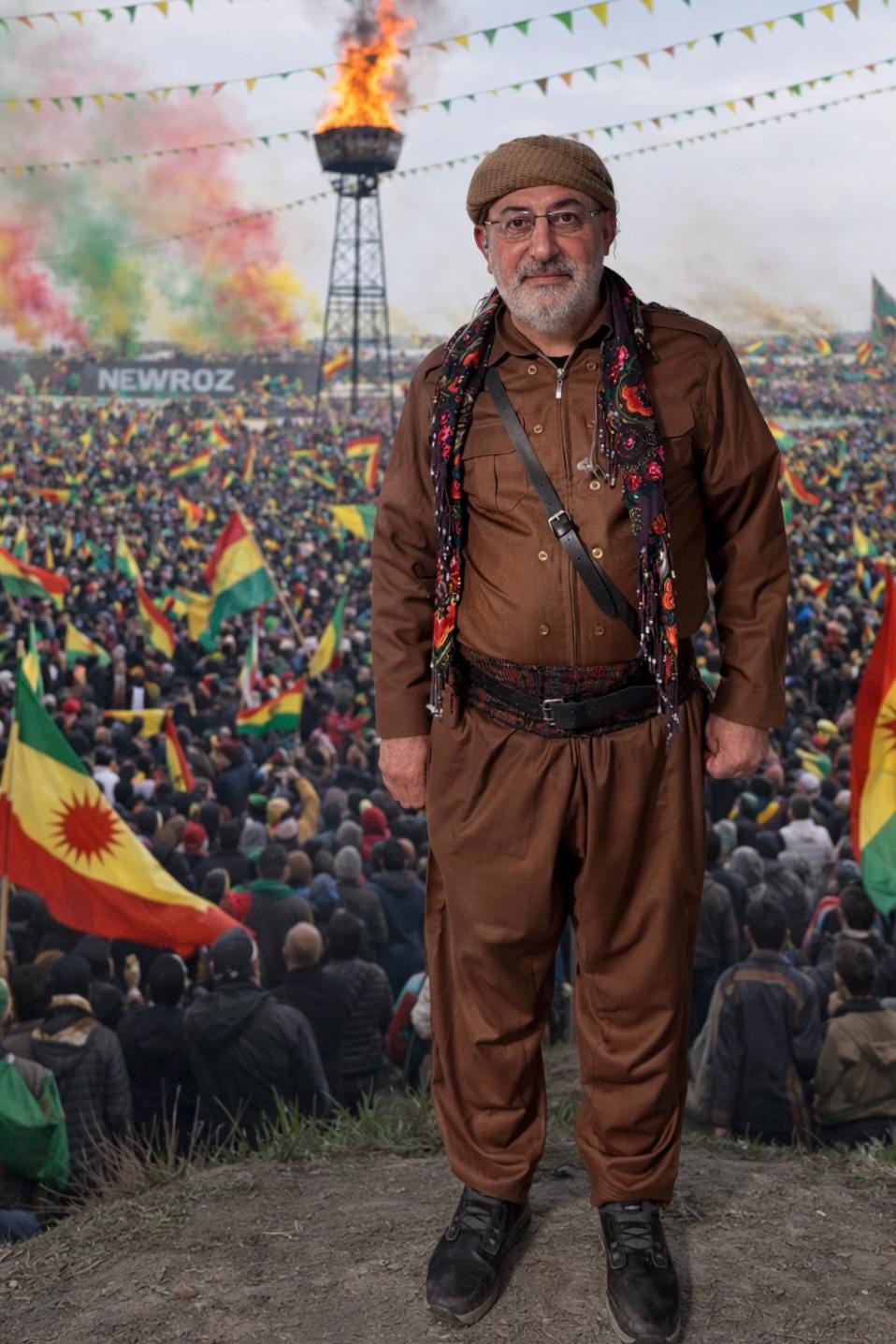 Kahverengi Şal û Şepik Orjinal Gabardin (Unisex)