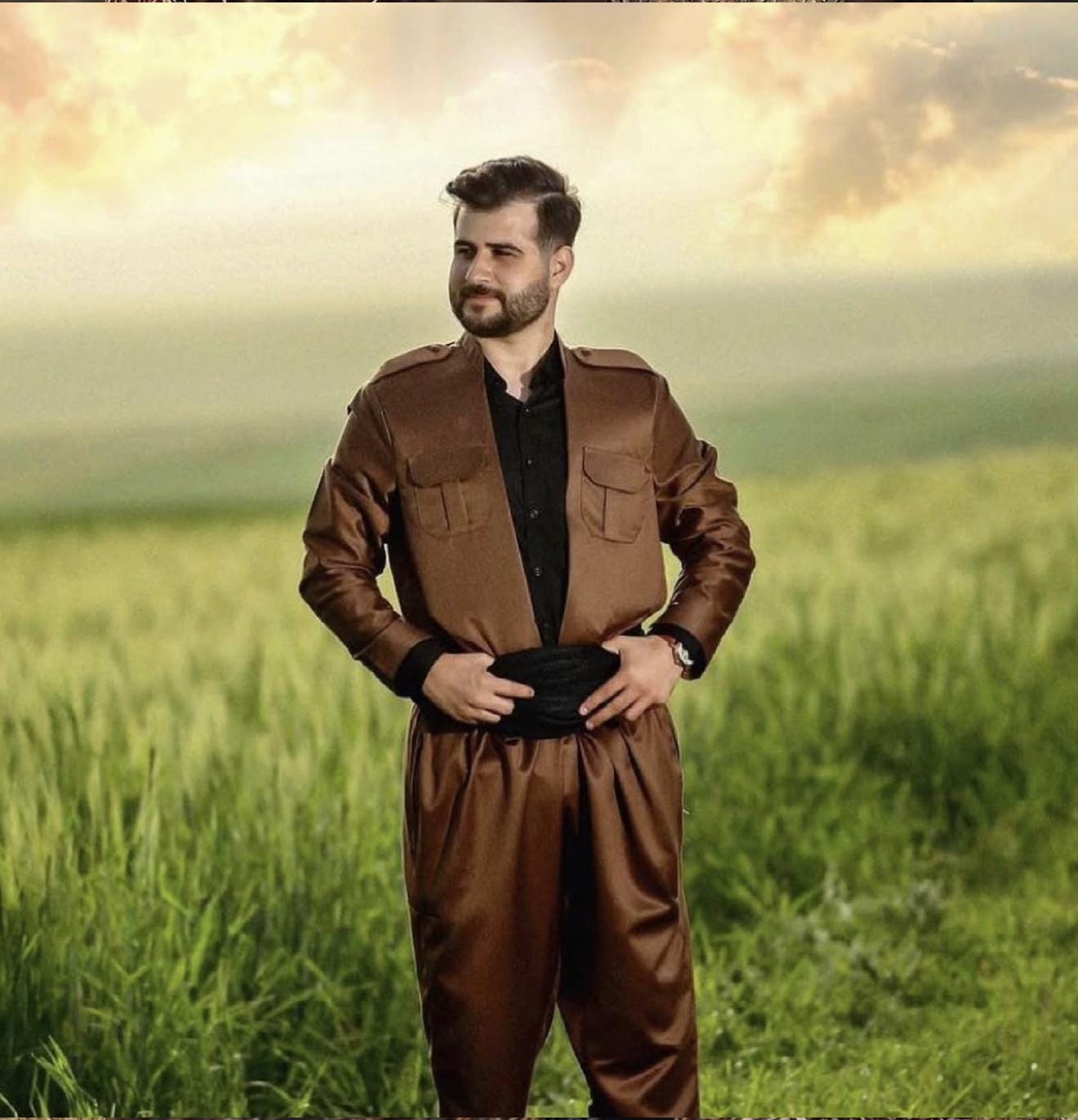 Kahve Tonu Şal û Şepik Orjinal Gabardin (Unisex) - Image 6