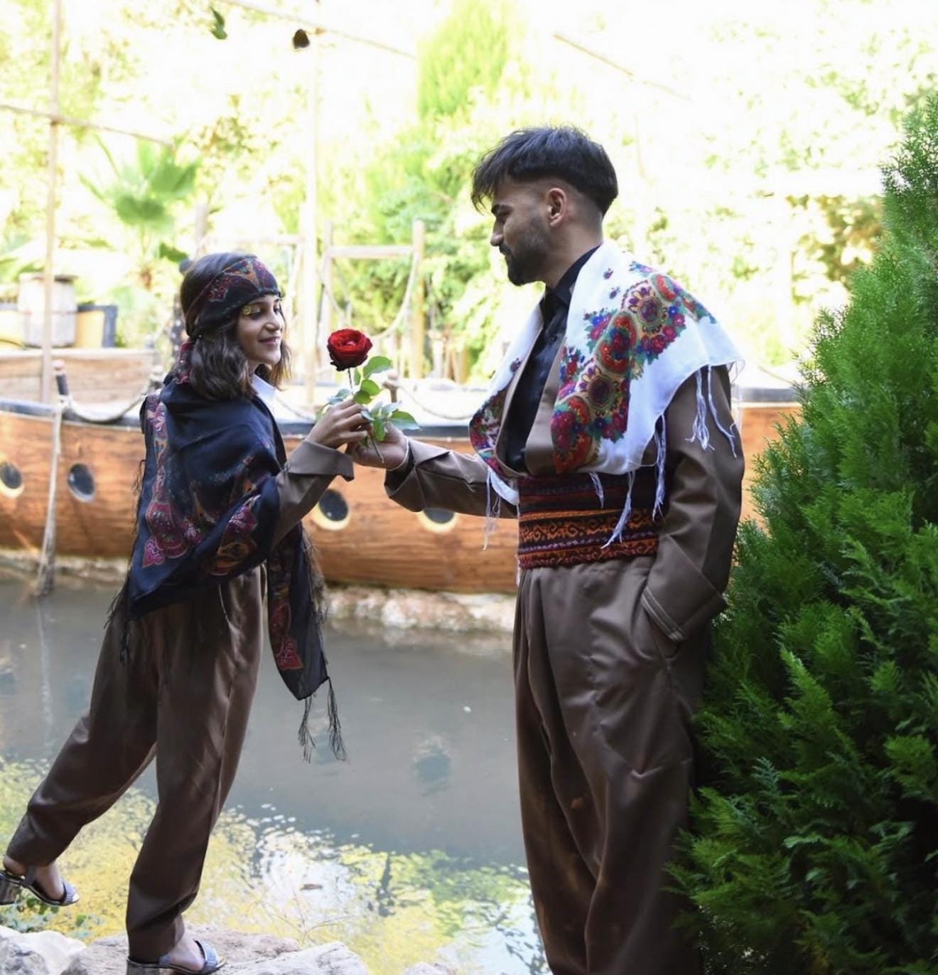 Kahve Tonu Şal û Şepik Orjinal Gabardin (Unisex) - Image 7