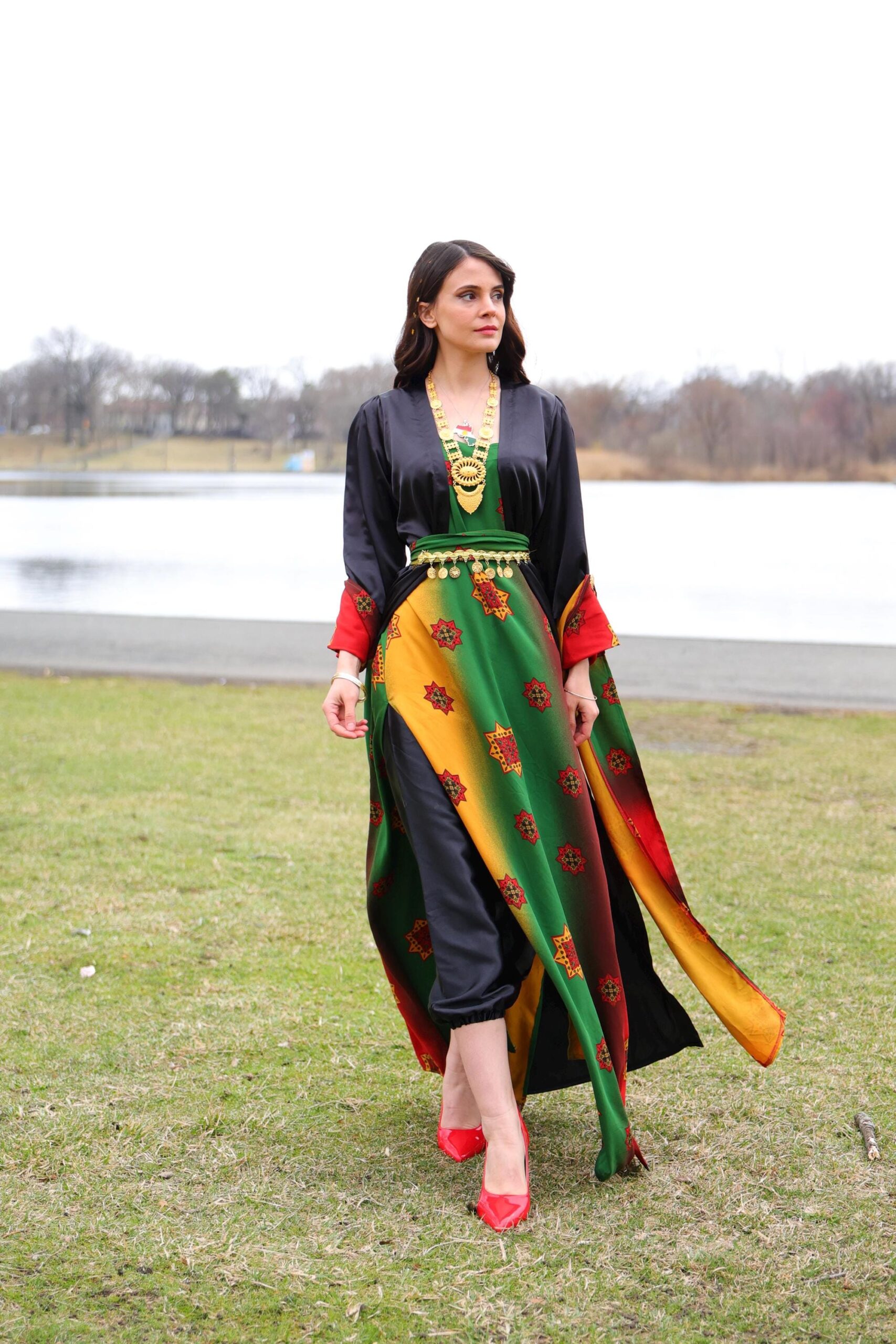 Shalwar-Style Özel Seri Kiras Fistan - Image 9