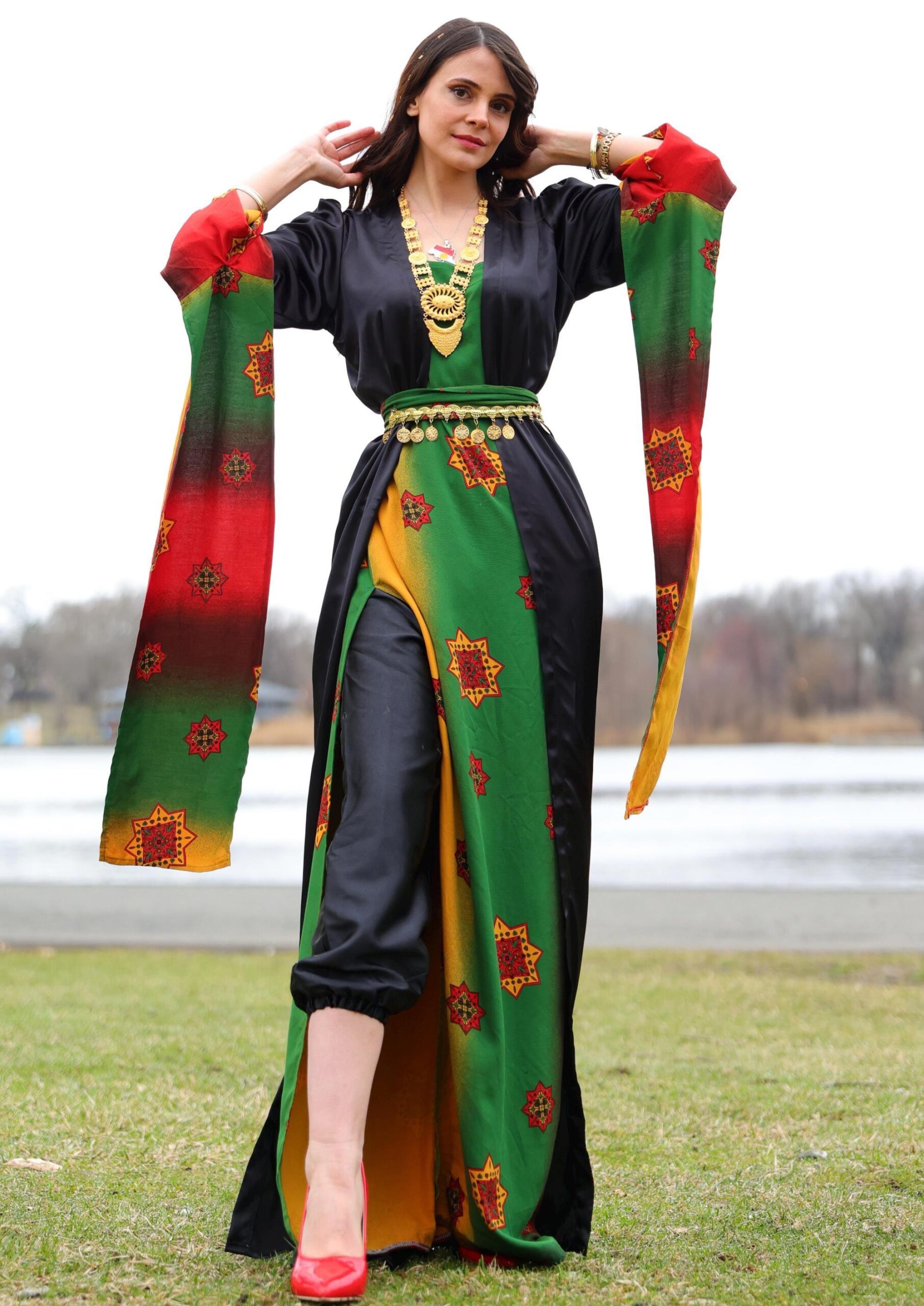 Shalwar-Style Özel Seri Kiras Fistan - Image 2