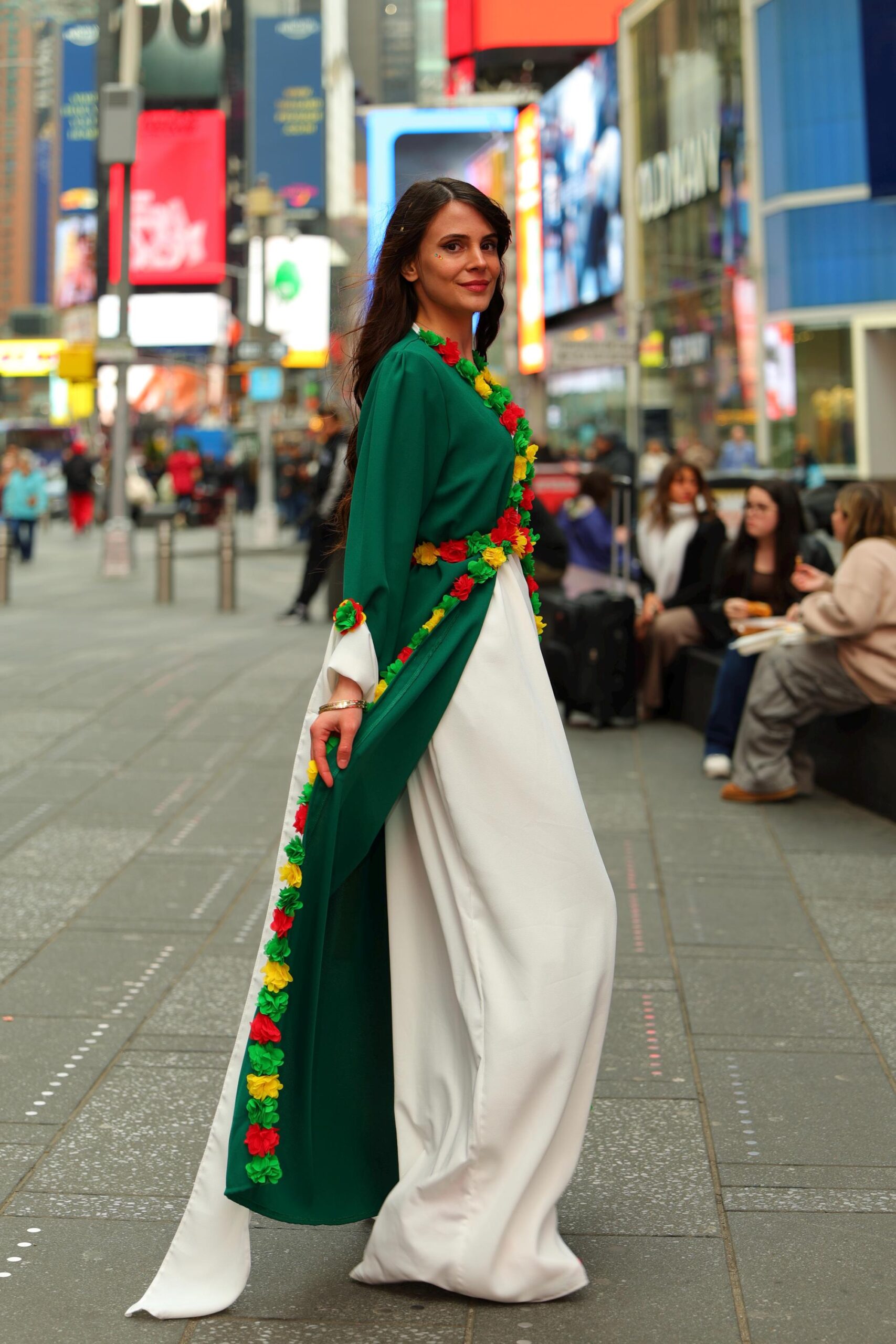 Kesk Sor Zer Kiras Fistan Newroz Yeşil - Image 6