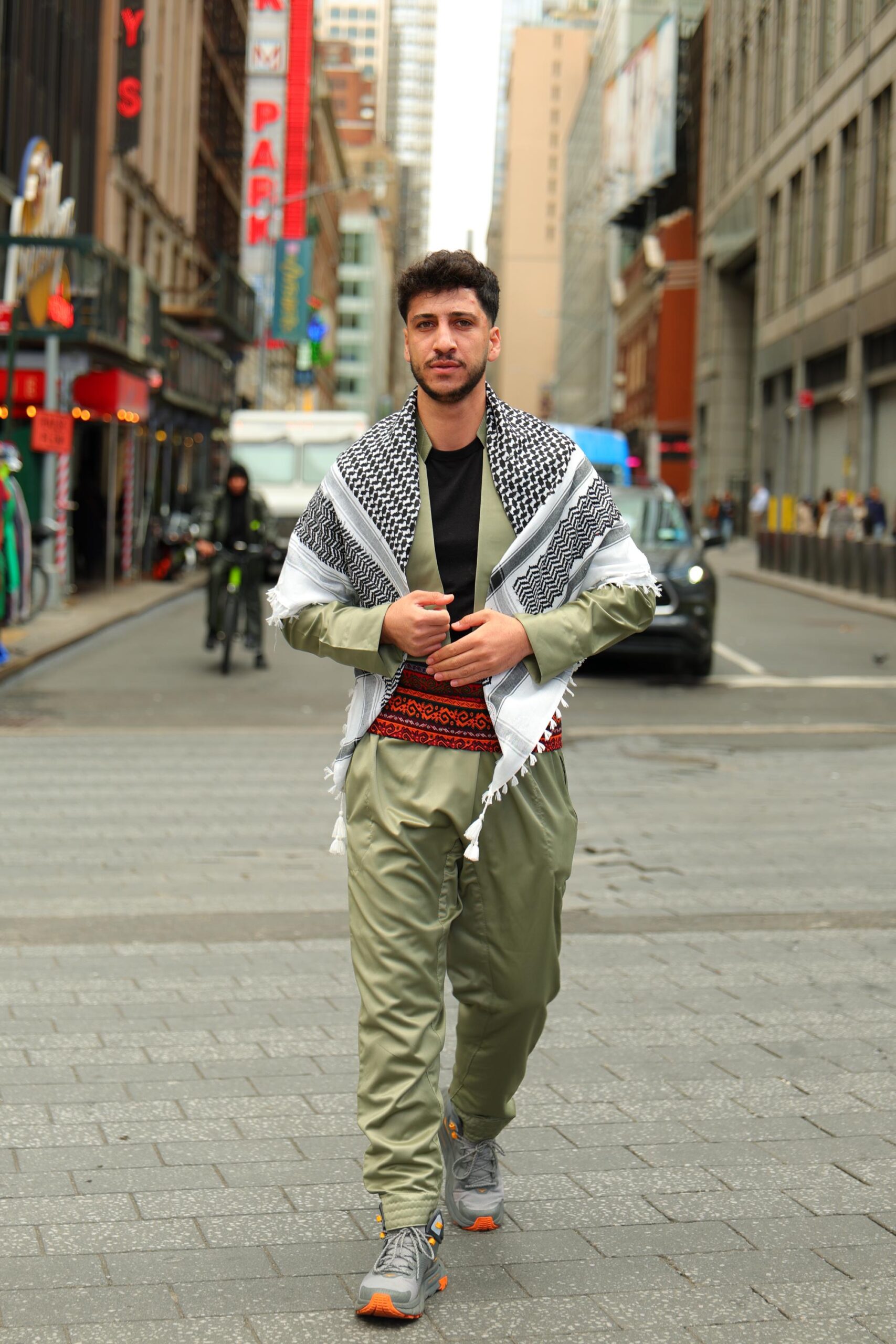 Yeşil Şal û Şepik Orjinal Gabardin (Unisex) - Image 3