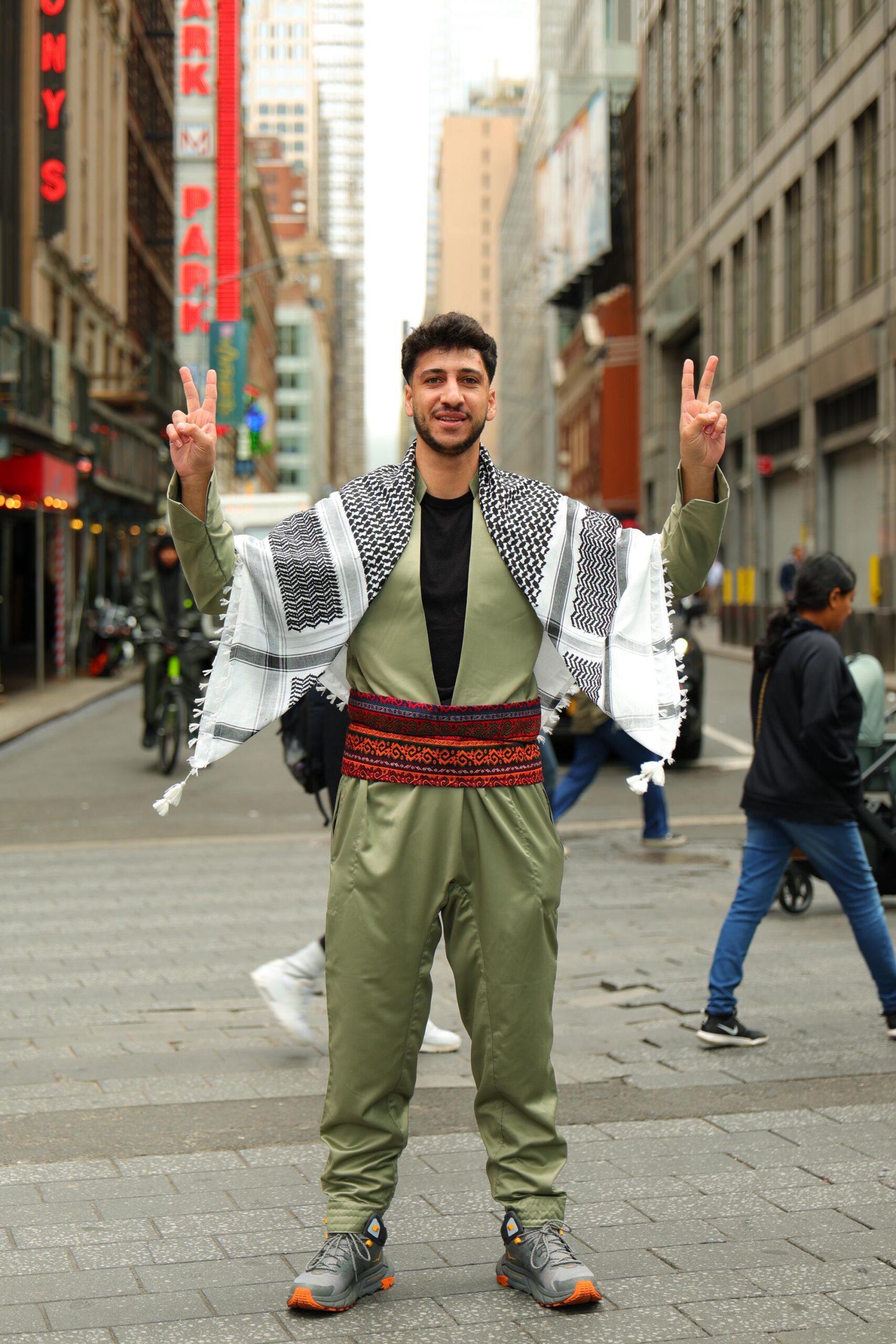 Yeşil Şal û Şepik Orjinal Gabardin (Unisex) - Image 2