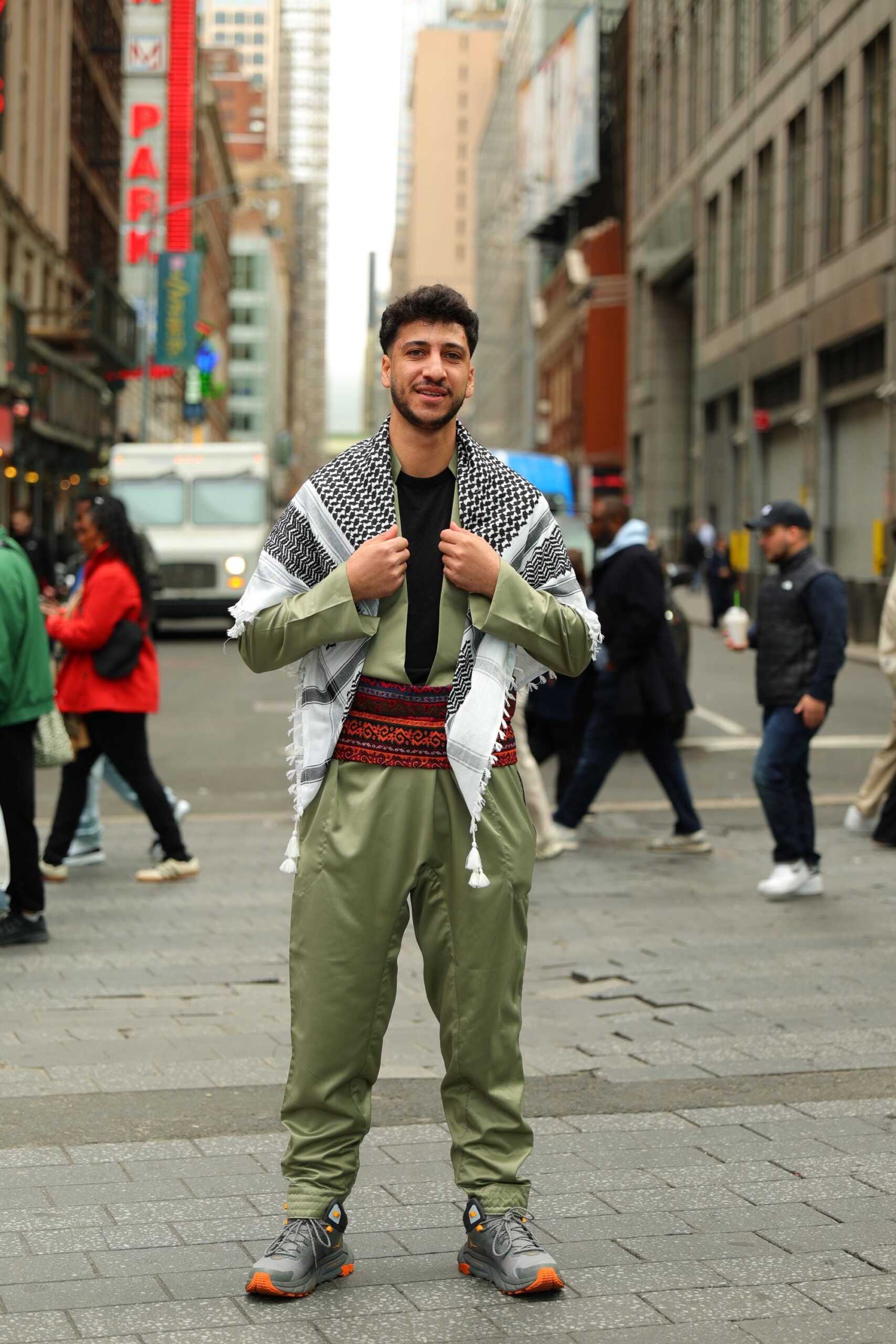 Yeşil Şal û Şepik Orjinal Gabardin (Unisex) - Image 4