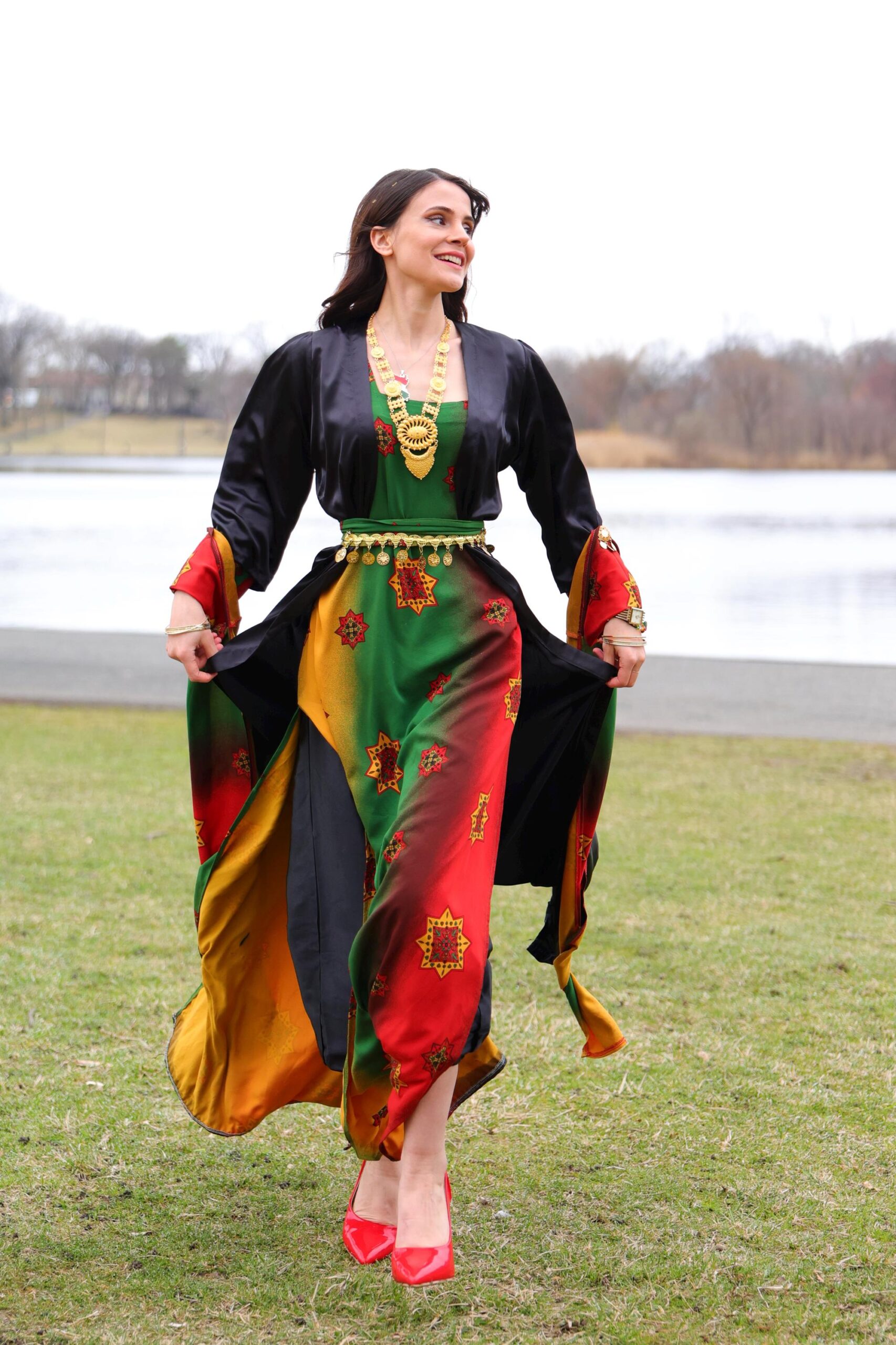 Shalwar-Style Özel Seri Kiras Fistan - Image 5