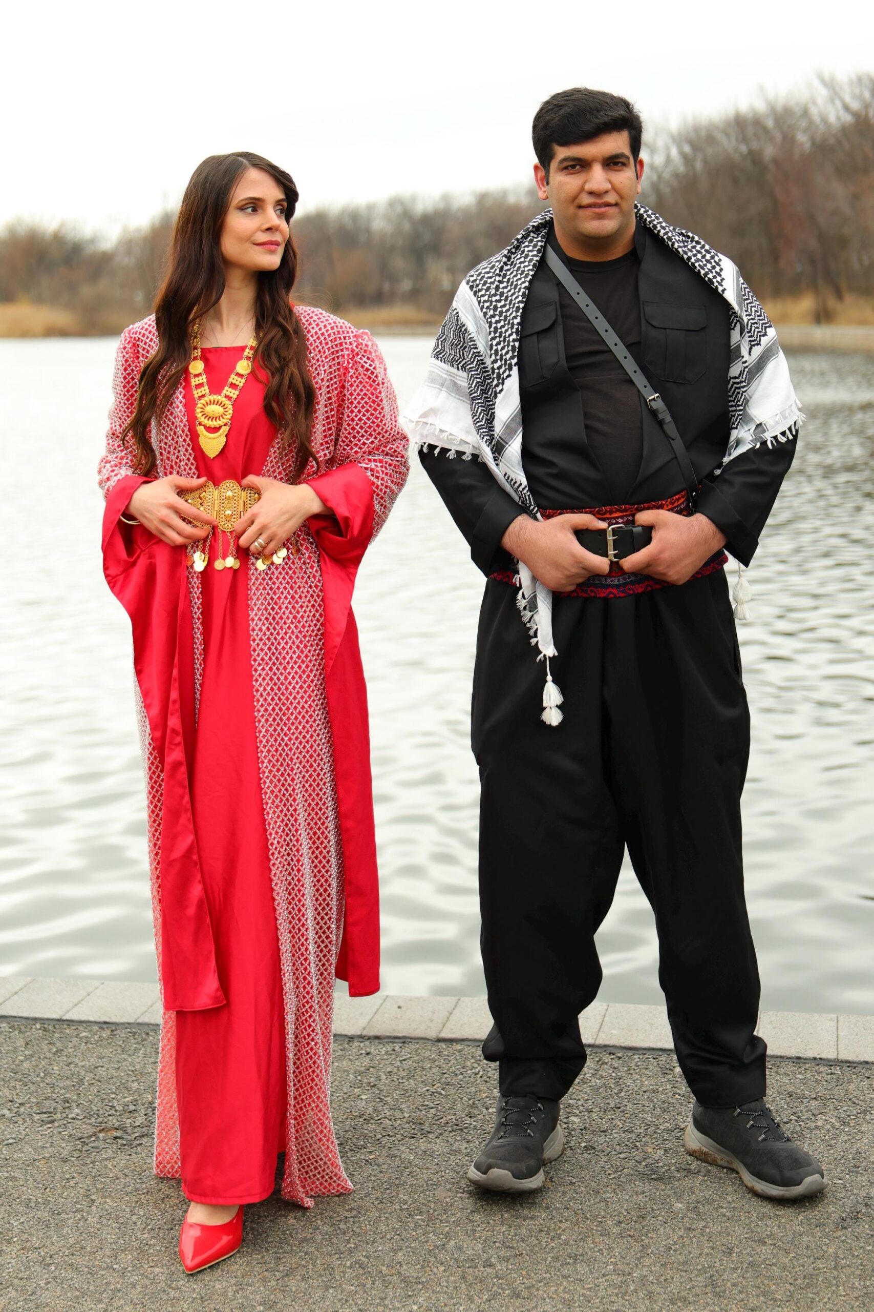 Özel Dikim Kırmızı Kiras Fistan Newroz - Image 4